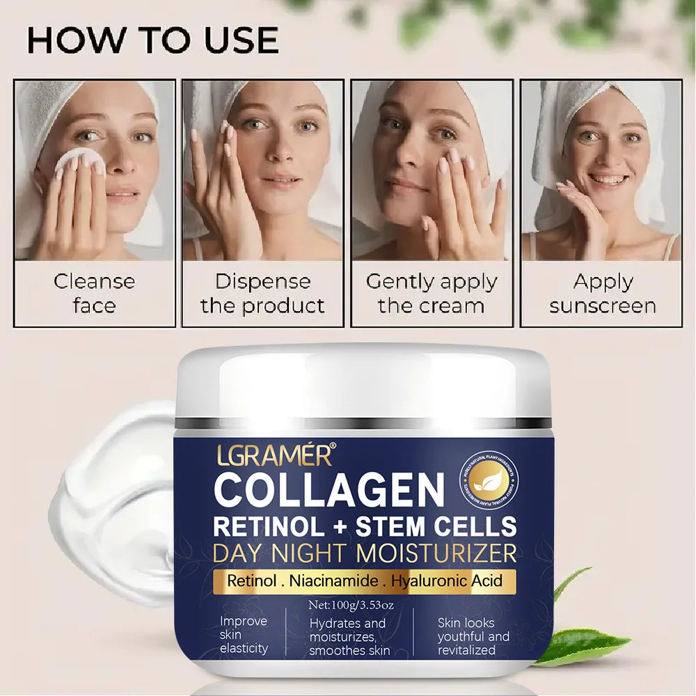 Retinol Lifting Firming Cream Collagen Smooth wrinkles Face Cream For Moisturizer Whitening Brighten Skin Products Oasis Select