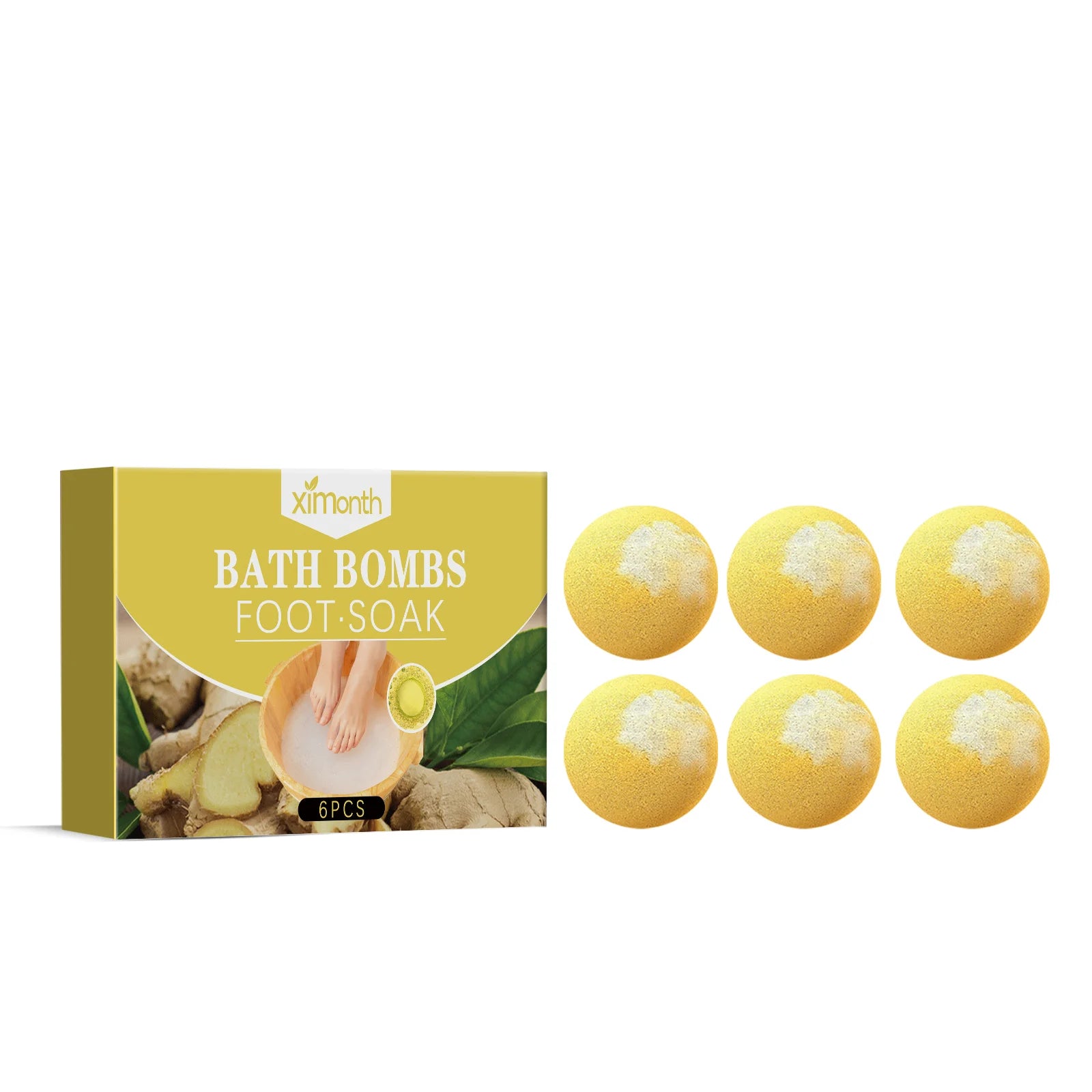 Lavender Foot Bath Ball Skin Relaxing Deep Moisturizing Improve Insomnia Rich Essential Oil SPA Handmade Feet Bath Balls 6/12pcs Oasis Select B 6pcs Boxed