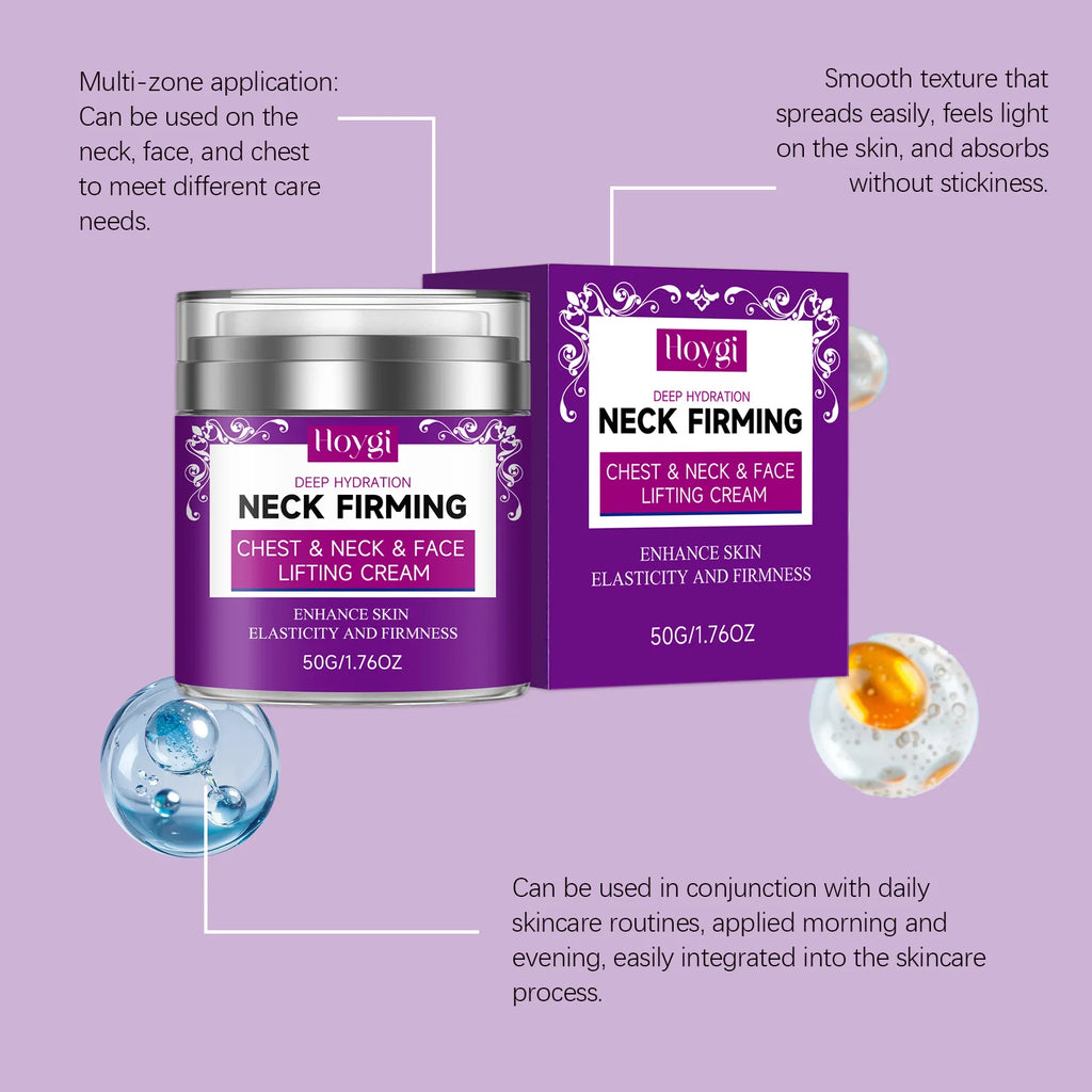 Neck Firming Cream Chest & Face Lifting Supports Firm Skin Smooths Fine Lines Moisturizing Elasticity Support Smooth Cream 50g Oasis Select