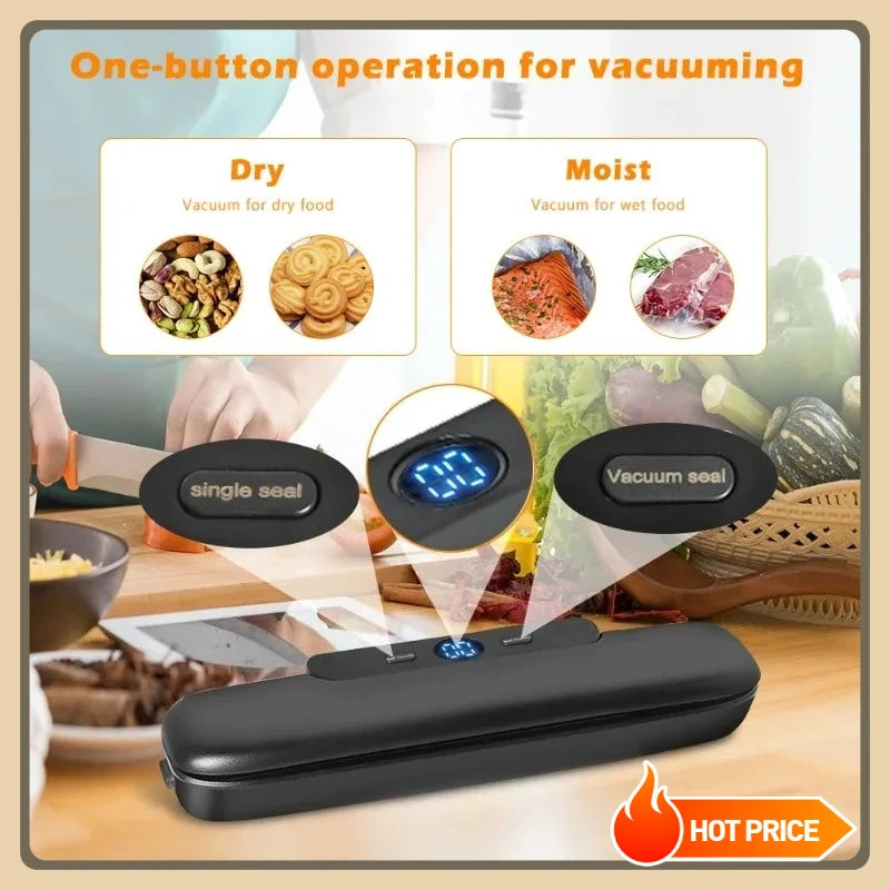 Mini Automatic Vacuum Food Sealer Machine | 30cm Seal Bar