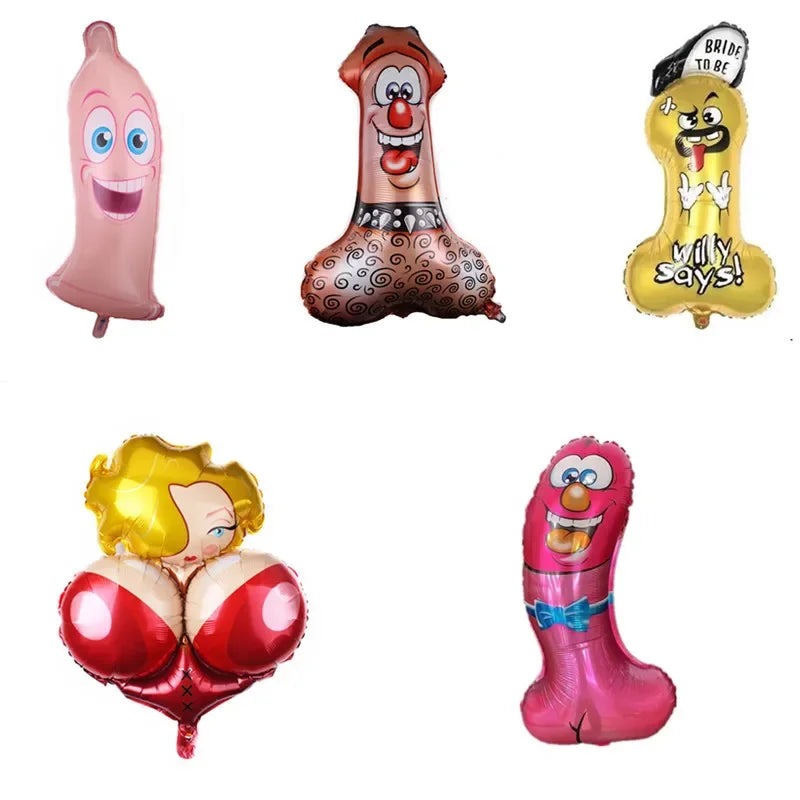 Fun Cartoon Aluminum Film Balloon Valentine's Day Prank Aluminum Foil Balloon Birthday Party Decoration Oasis Select