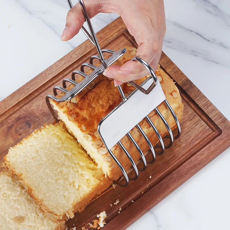 2026 New Stainless Steel Multi-function BBQ Clip Slicer Rustproof Portable Meat Ham Bread Cutter Kitchen Tool for Home Outdoor Oasis Select