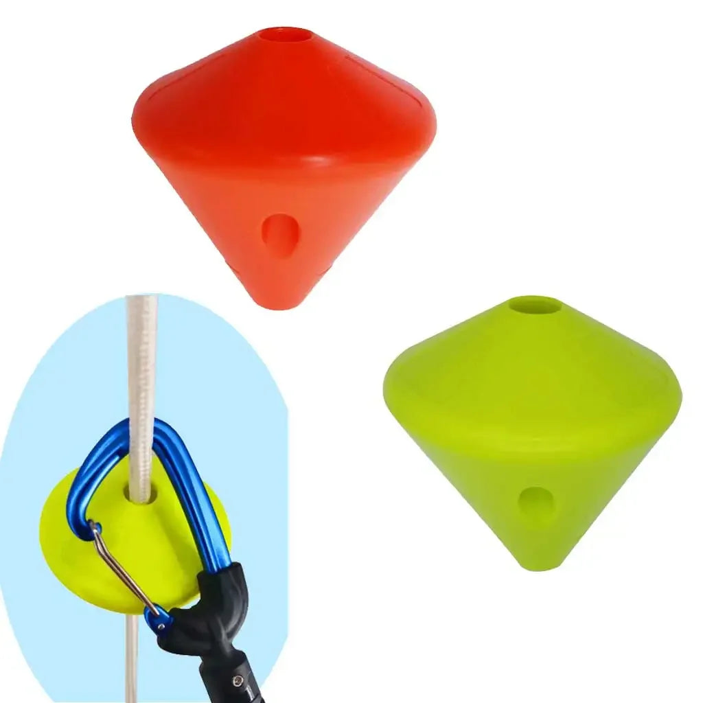 Freediving Rope Fixer ABS Compact Diving Lanyard Safety Plug Diving Freediving Rope Fixing Plug Swimming Diving Accessories Oasis Select