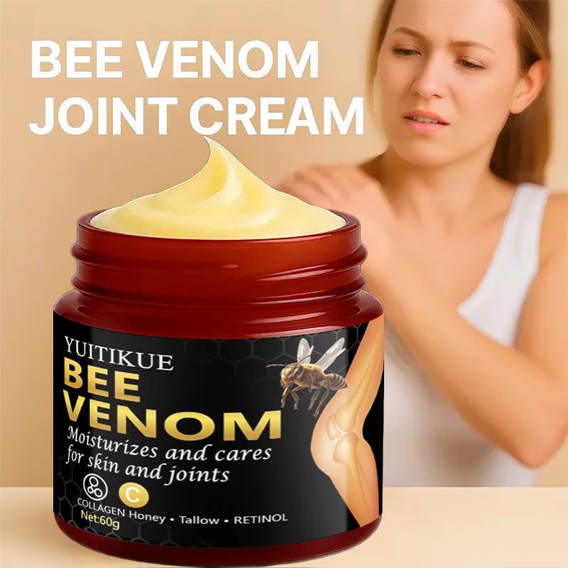 YUITIKUE Bee Venom Joint Cream 60g - Moisturizes Joints & Skin, Easy Absorption, Soothes Discomfort Oasis Select