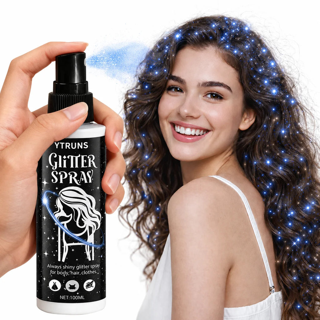 Blue Glitter Spray 100ml – Shimmer Body & Hair Glow Mist