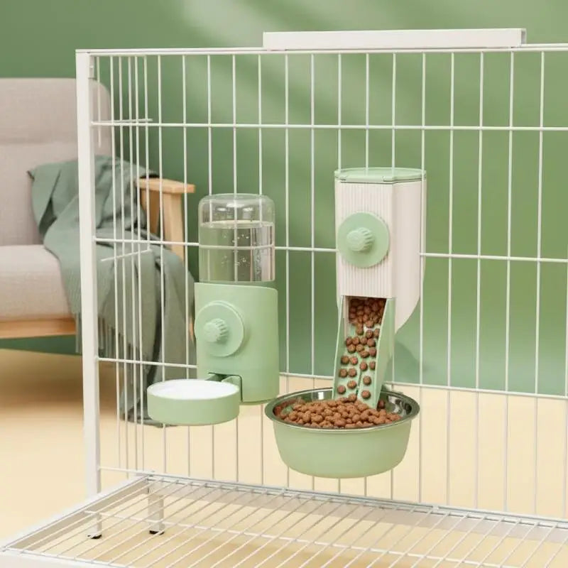 New Pet Chinchilla Hanging Feeding Waterer Easy Install Pigeon Rabbit Small Animal Automatic Feeding Water Bowl Pet Products Oasis Select
