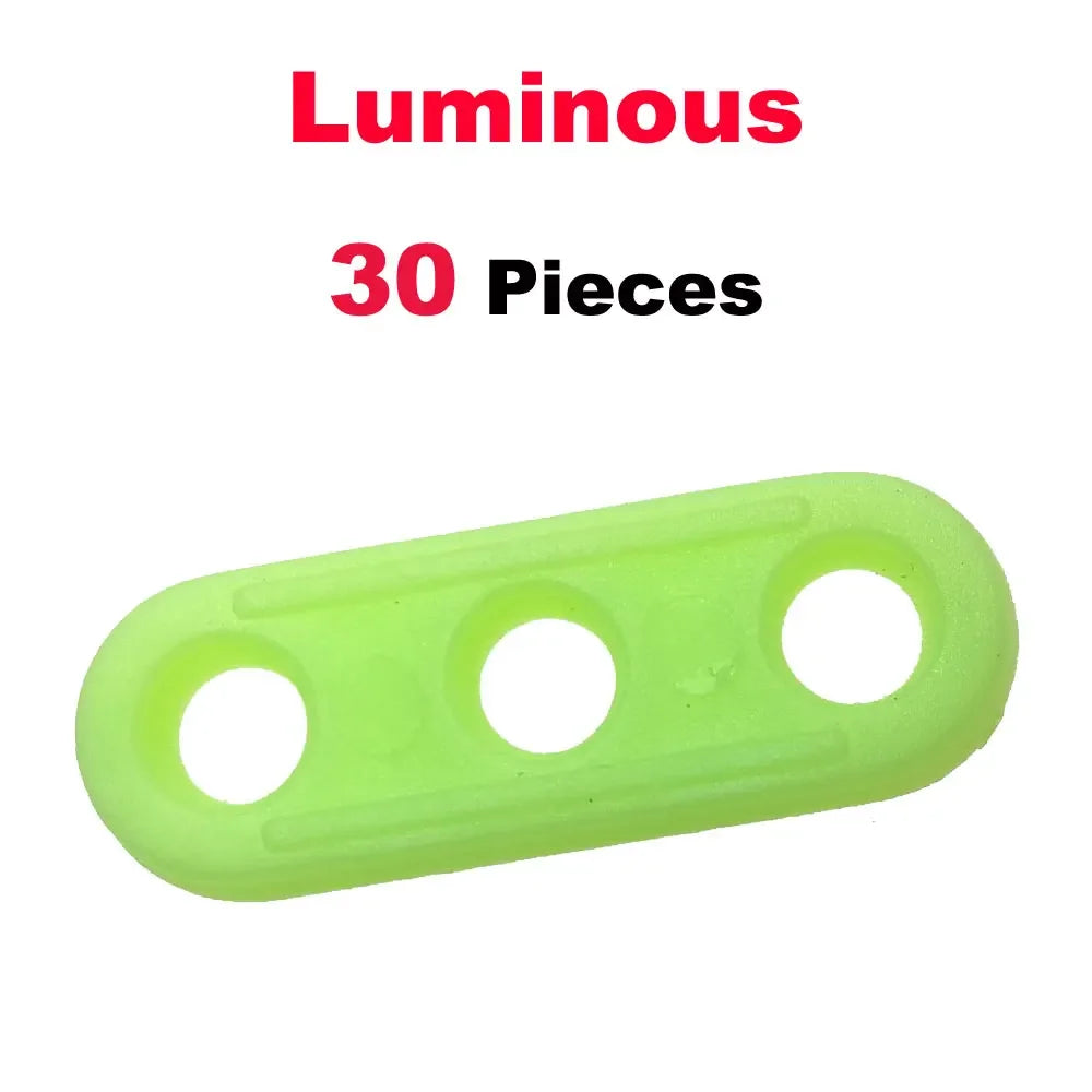 10-70Pcs Luminous Tent Guyline Runners Sliders Camping Awning Guy Line Rope Tensioners Oasis Select Luminous 30 PC