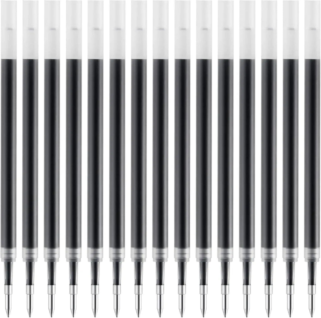 20 Pcs Ink Pen Refills Compatible with Pilot G2, Sharpie Gel Pens 0.5 Refills Black, Fine Point Pen Refills for Click Pens Oasis Select