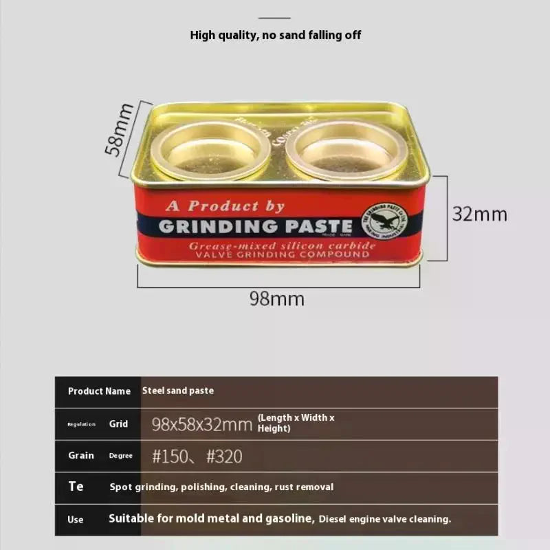 1 Piece Engine Valve Lapping Compound Coarse Fine Carborundum Polishing Sand 80 180 150 320 For Moto Car Iron Box Grinding Paste Oasis Select