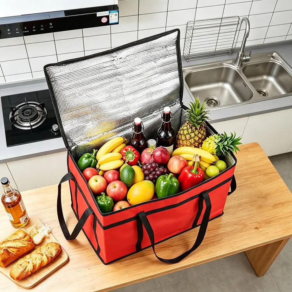 Large Insulated Tote Bag – Thermal Food & Grocery Cooler