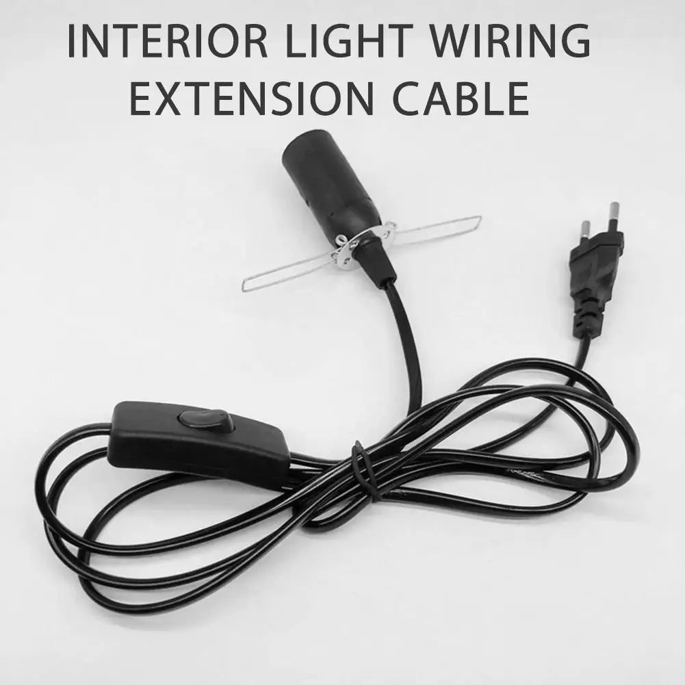 1.8m E14 Salt Lamp Cord with On/Off Switch & EU Plug