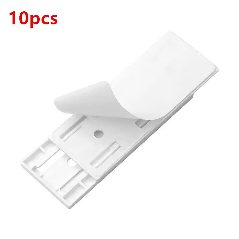 Self-Adhesive Power Strip Holder & Cable Organizer (5/10 Pack)