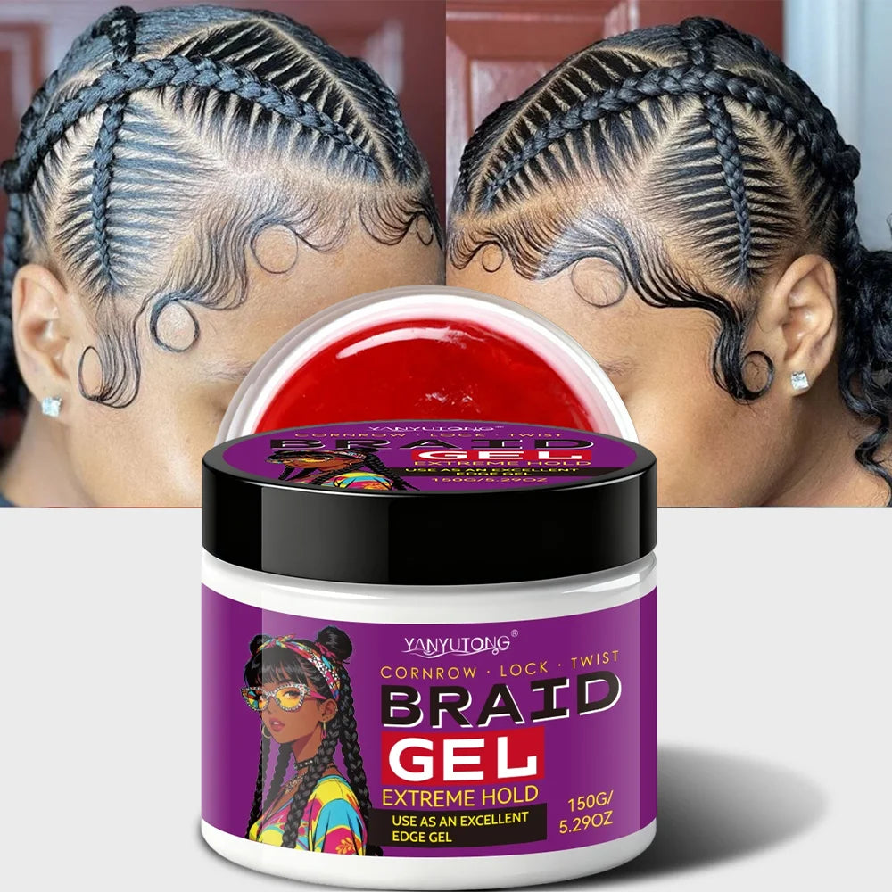 Styling Broken Hair Braiding Gel, Carbom Formula, Edge Control Twisting Gel Tame Frizz & Edges, Braiding Gel, Hailine Control, Oasis Select