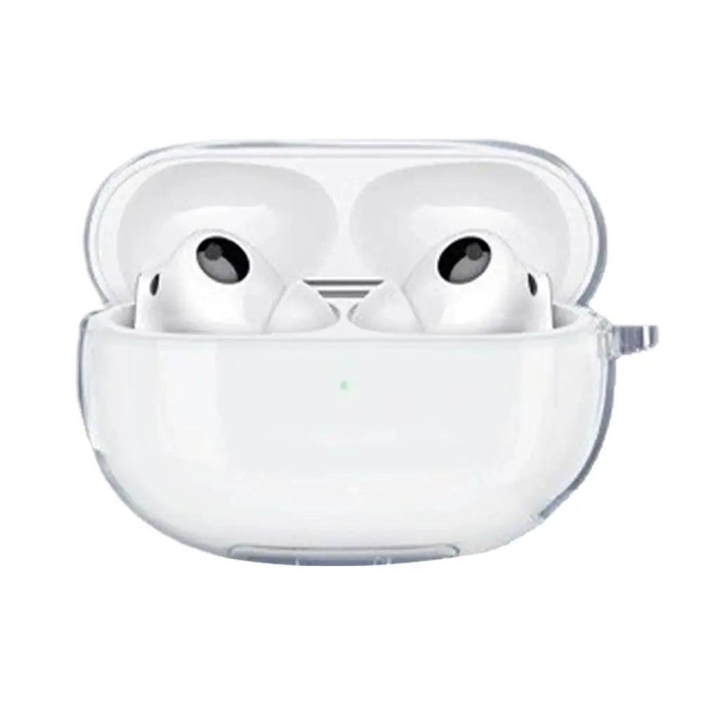 Soft Transparent Headphone Cover For Air Pods 4 TPU Protective Cover With Hook Strap Shockproof Anti Scratch Earphone Cover Oasis Select A