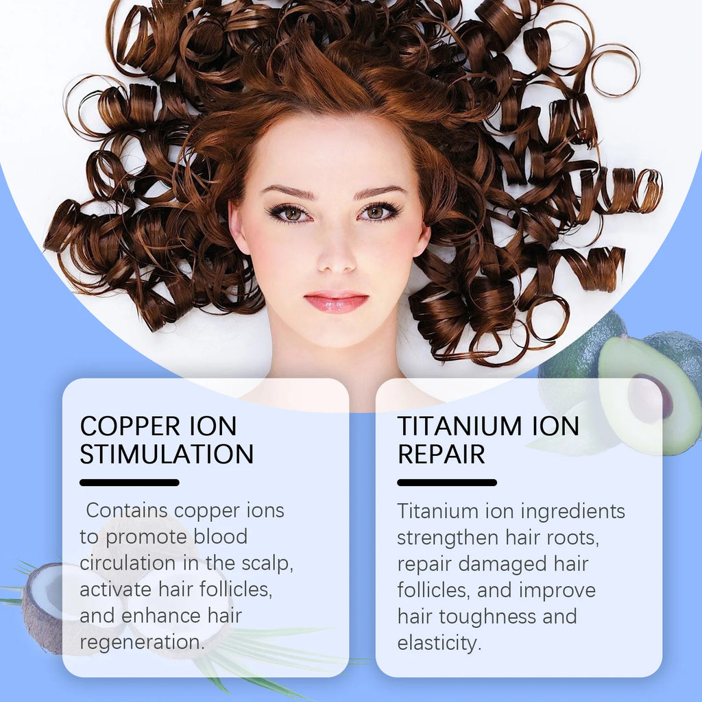 Copper Peptide Hair Grow Serum Prevent Alopecia Moisturizing Hair Dry Frizz Repairing Smoothing Scalp Care Density Hair Essence Oasis Select