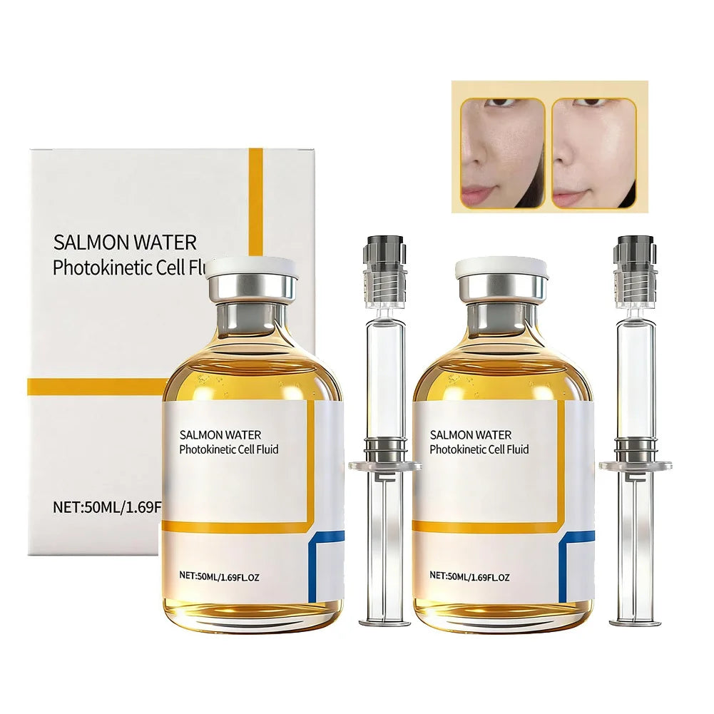 Korean Salmon Wrinkle Serum Skin Rejuvenation Essence, Strengthens Barrier Function, 24H Continuous Hydration Firming Skin Care Oasis Select