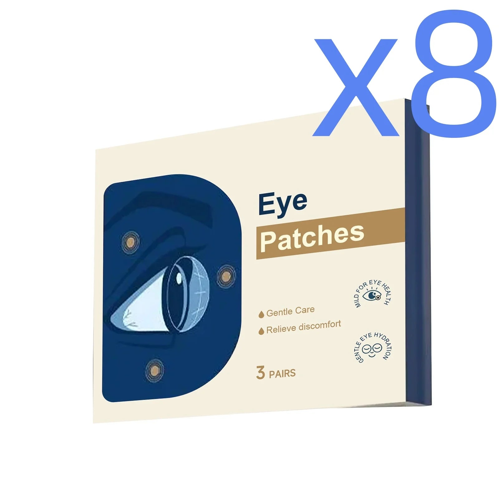 Mint Eye Soothing Cooling Patches – Herbal Relief, 6pcs Eye Cooling Patch Oasis Select 6pcs Boxed X 8PCS