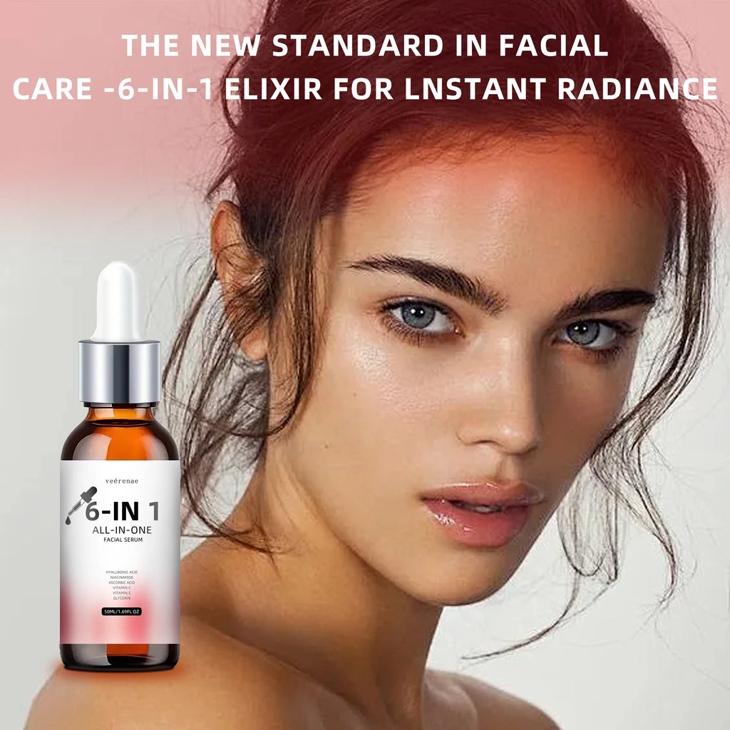 Vérenae 6-in-1 Facial Serum – Hydration & Vitamin Concentrate