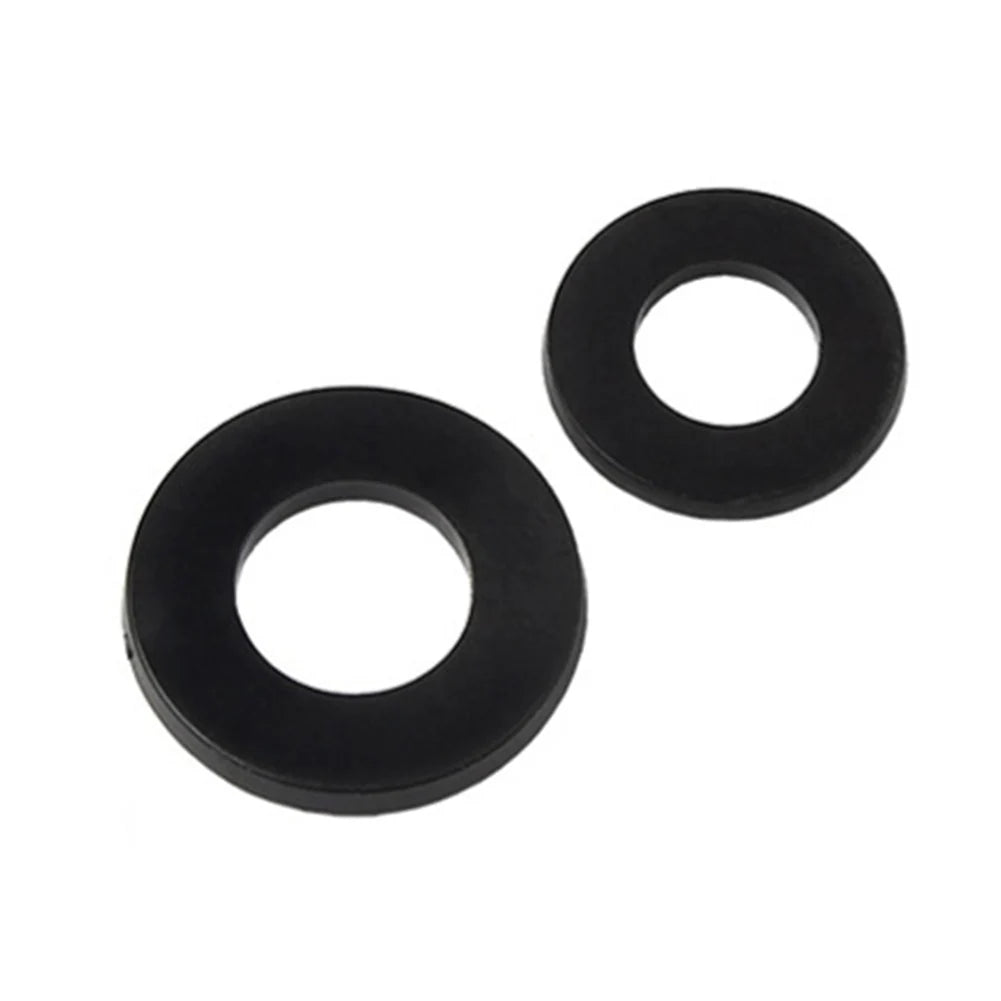 60pcs Fitting Rings Washer White Plastic For Interior Doors Washer Hinge 0.5-1.2mm Insulation Flat Gasket Oasis Select