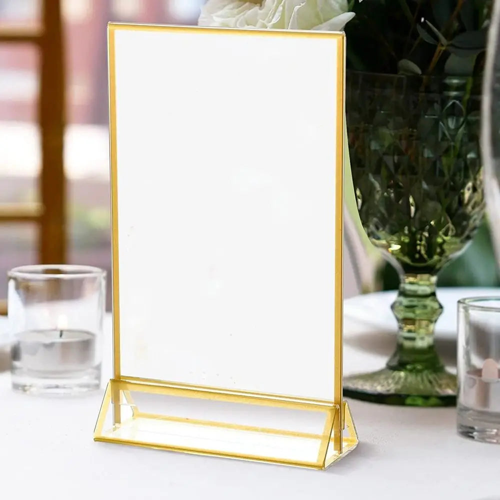 Fashion Acrylic Table Number Hold DIY Double-Sided Menu Stand Party Decor Phnom Penh Display Signs Support Party Oasis Select