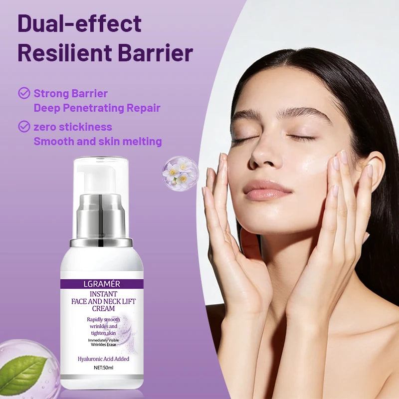 LGRAMER Face & Neck Firming Cream | Hyaluronic Acid 50ml