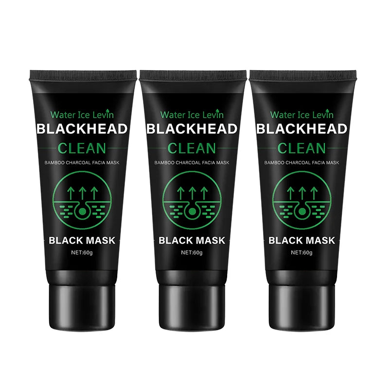60g Bamboo Charcoal Fiber Mask Blackhead Removal Deep Mask Deep Cleansing Cleansing Exfoliating Mask Treatment Black Mask Oasis Select 3pcs