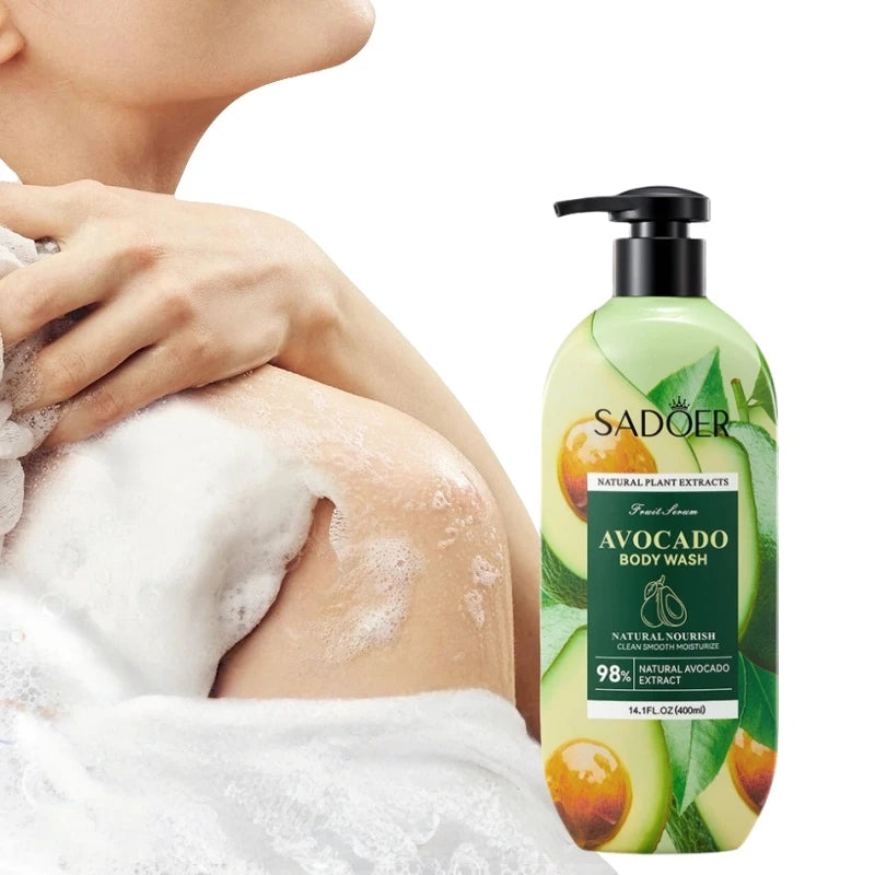400ml Avocado Shower Gel – Natural, Alcohol-Free & Hypoallergenic