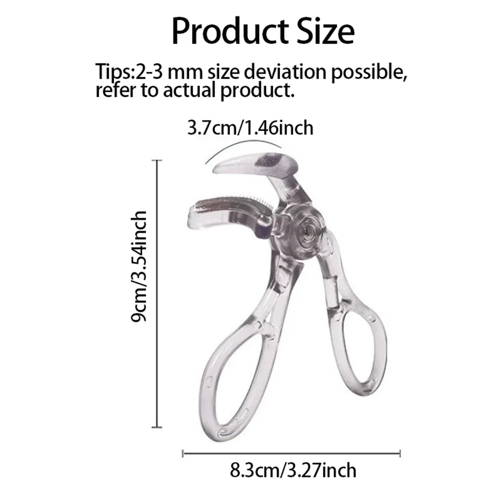 Dual-Type Eyelash Curler with Comb – Wide & Partial Clip Options, Waterproof, Long-Lasting, Natural Curl, Unisex Certified Oasis Select