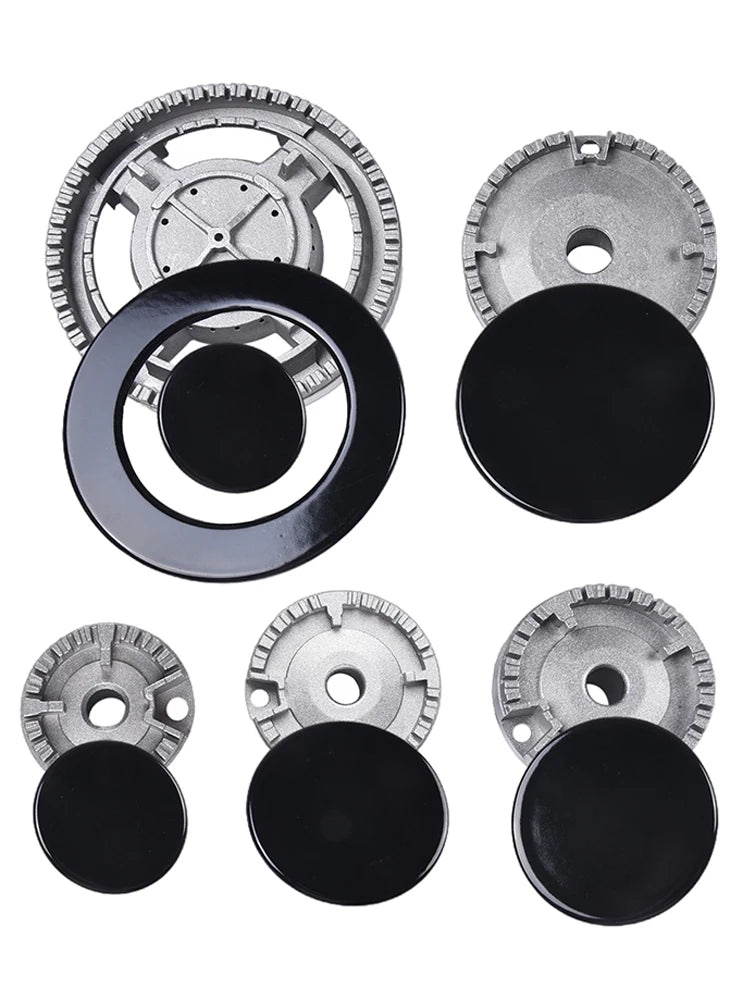 Cooker Hat Set Oven Gas Hob Burner Crown Flame Cap For Kitchen For SABAF Stove Handles Lid Kit For Gas Stove Burners Oasis Select A