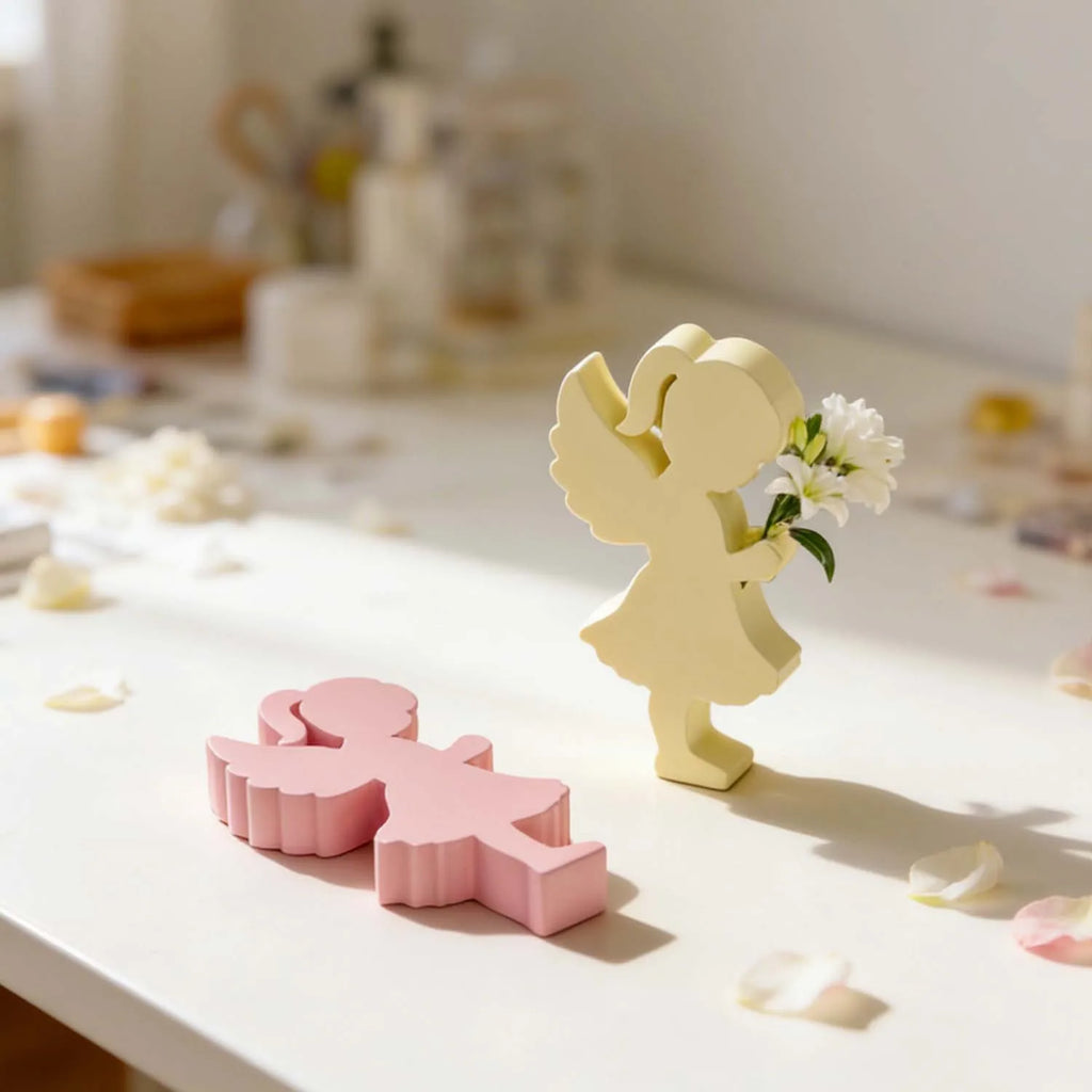 Little Angel Flower Arrangement Silicone Mold Handmade Soap Candle Plaster Resin Craft Decoration Mould Oasis Select