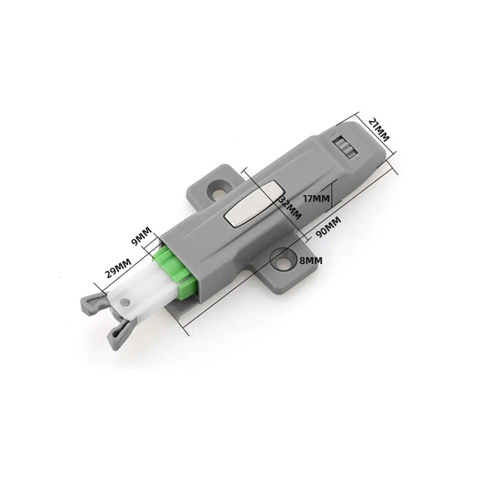 New ABS Cabinet Catches Invisible Damper Buffer Door Lock Buckle Push Type Hardware Rebound Device Wardrobe Oasis Select