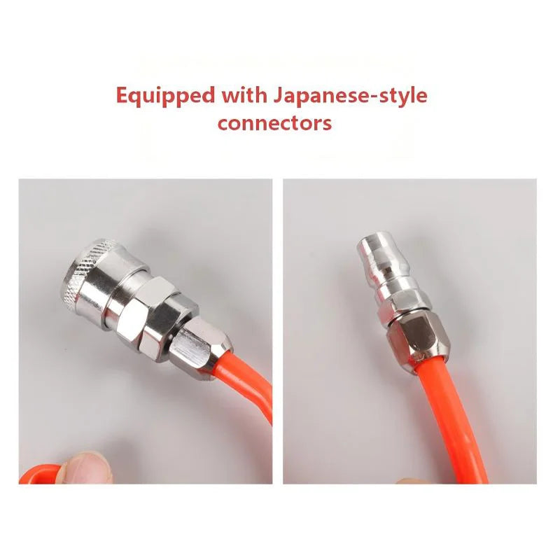 Heavy-Duty Pneumatic Straight Pipe Air Compressor Hose with Quick Connector – Ideal for Tools, Garden Gear & More Oasis Select
