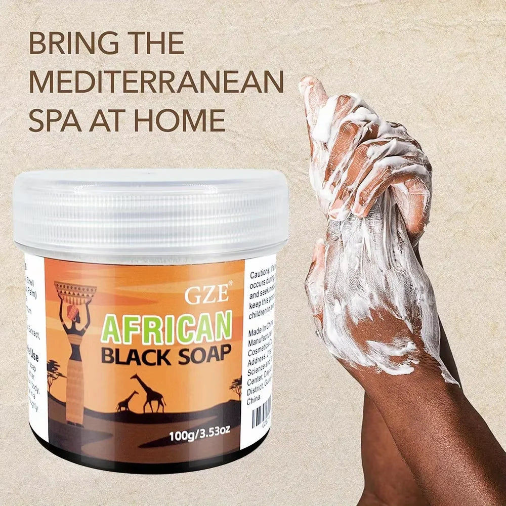 African Black Soap 3-in-1 Face, Hair & Body Cleanser – 100g