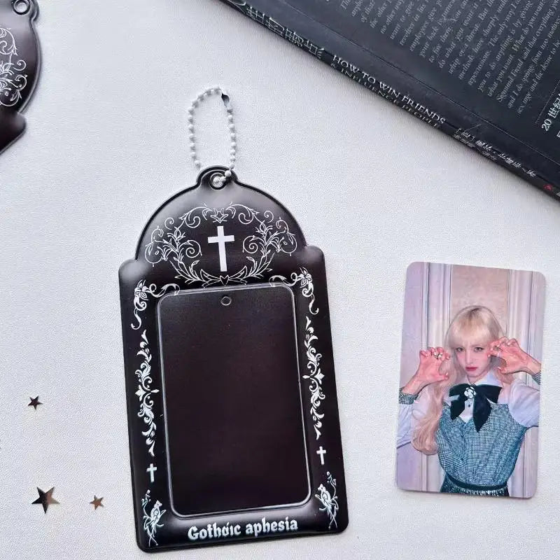 Idol Photo Card Holder Transparent Display Case for Star Chaser Campus Meal Card Storage Pendant Accessory Oasis Select A6