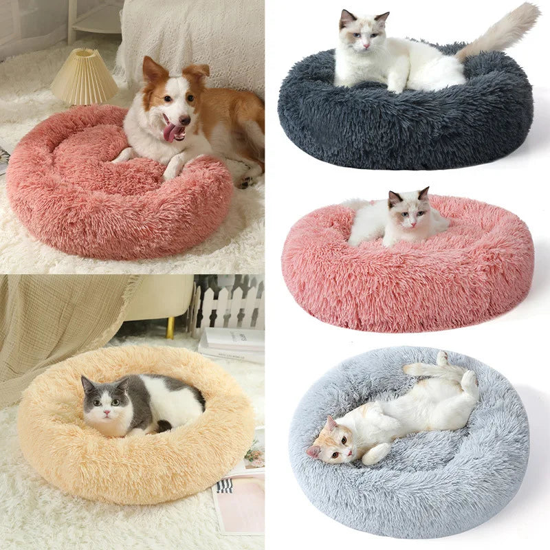 Plush Pet Bed for Dogs Cats Winter Warm Long Plush Pet Nest Cozy Dog Bed Mat Soft Pet Sleeping Bed for Small Medium Dogs Cats Oasis Select