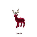 Flocked Mini Reindeer Christmas Ornament – Tabletop Elk Decor Christmas Ornament Oasis Select 07