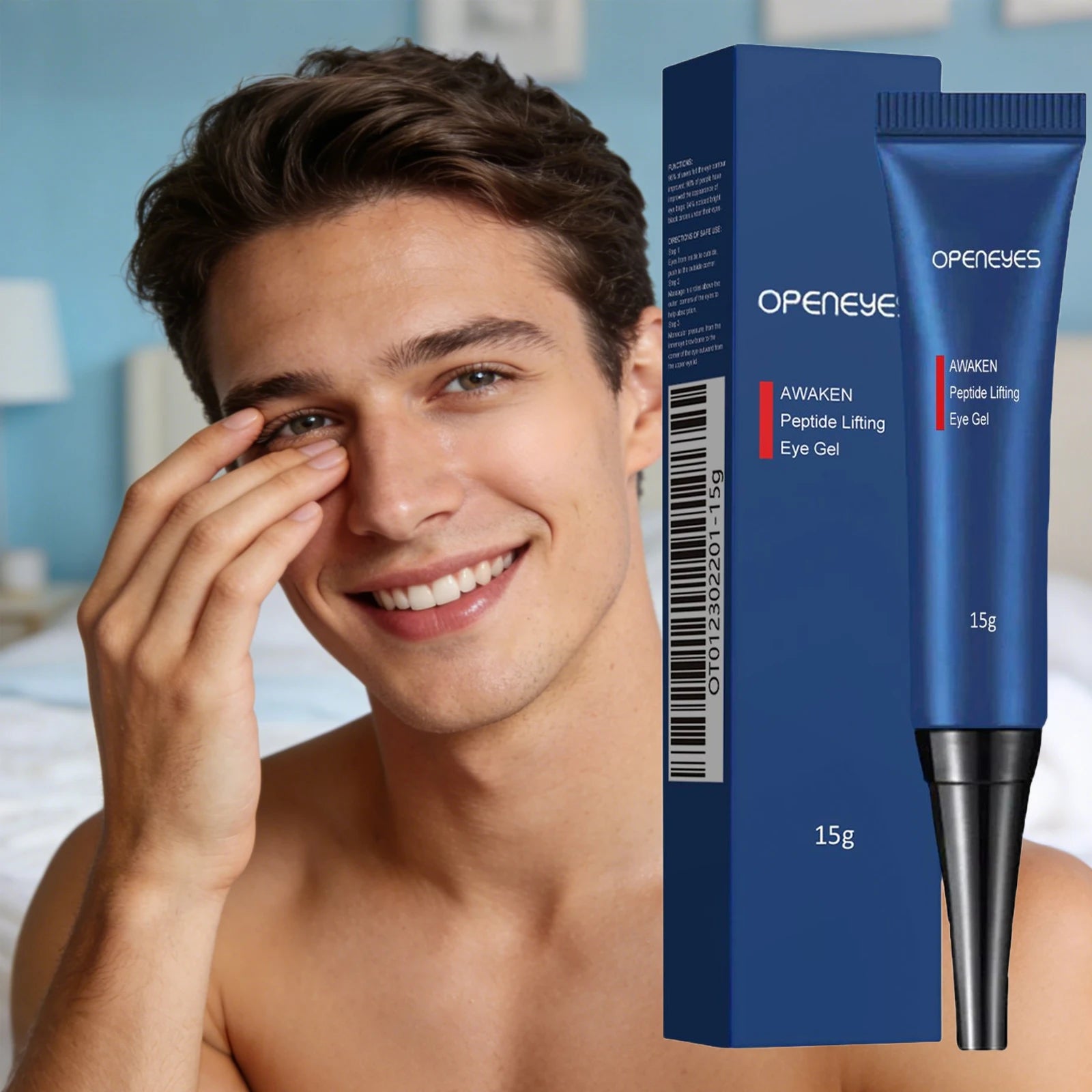 Retinol Eye Cream Fade Eye Bags Smooth Wrinkles Reduce Dark Circles Lift Firm Skin Hydrate Nourish Men Daily Use Eye Firm Cream Oasis Select