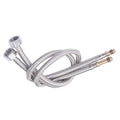 G1/2'' Stainless Steel Nylon Braided Tube Pipe Hose Silicone Plumbing Thermoresistant Tap Basin Faucet Sink Kitchen Bathroom Oasis Select A 60cm
