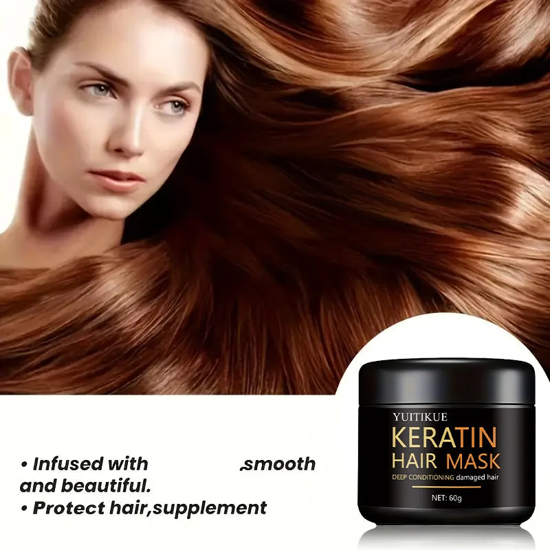 Keratin Hair Mask 60g – Deep Conditioning, Smooth & Shiny Keratin Hair Mask Oasis Select
