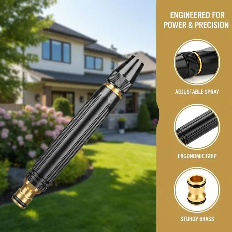 Home High Pressure Car Wash Water Gun, 2026 New Heavy High Pressure Washer Gun, Adjustable Booster High-pressure Car Washing Oasis Select