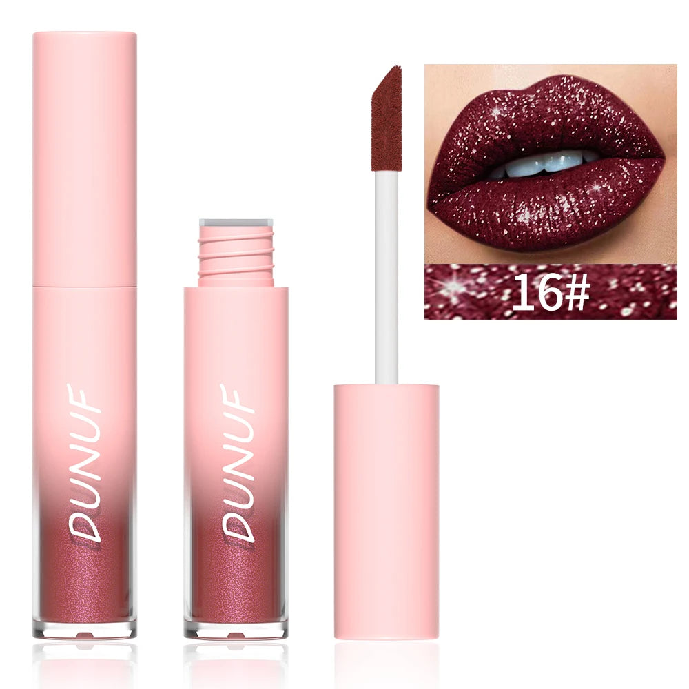 1pcs Pearlescent Lipstick - Waterproof Long-Lasting Lip Gloss Easy to Paint Exquisite Gift Stage Makeup Daily Makeup Universal Oasis Select 16