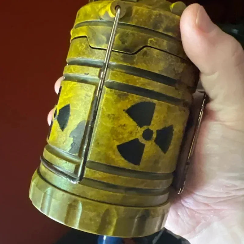 Nuclear Reactor Lantern Gift Mini Handheld Nuclear Reactor Lantern Toy Doomsday Nuclear Reaction Push Simulation Illuminator Oasis Select