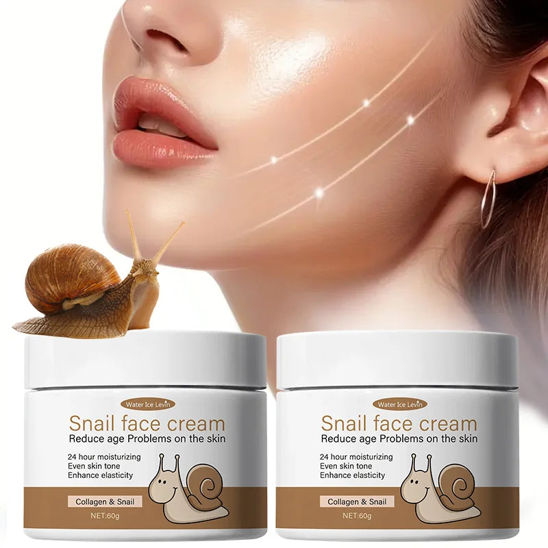 Snail Face Cream with Collagen & Retinol – 24H Moisturizer Anti-Aging Face Cream Oasis Select