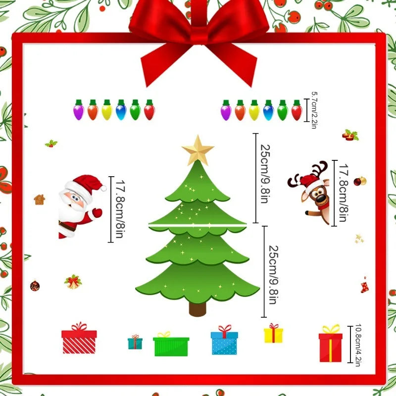 Christmas Magnetic Refrigerator Garage Door Car Body Decoration Festive Atmosphere Christmas Home Decoration Oasis Select CT132