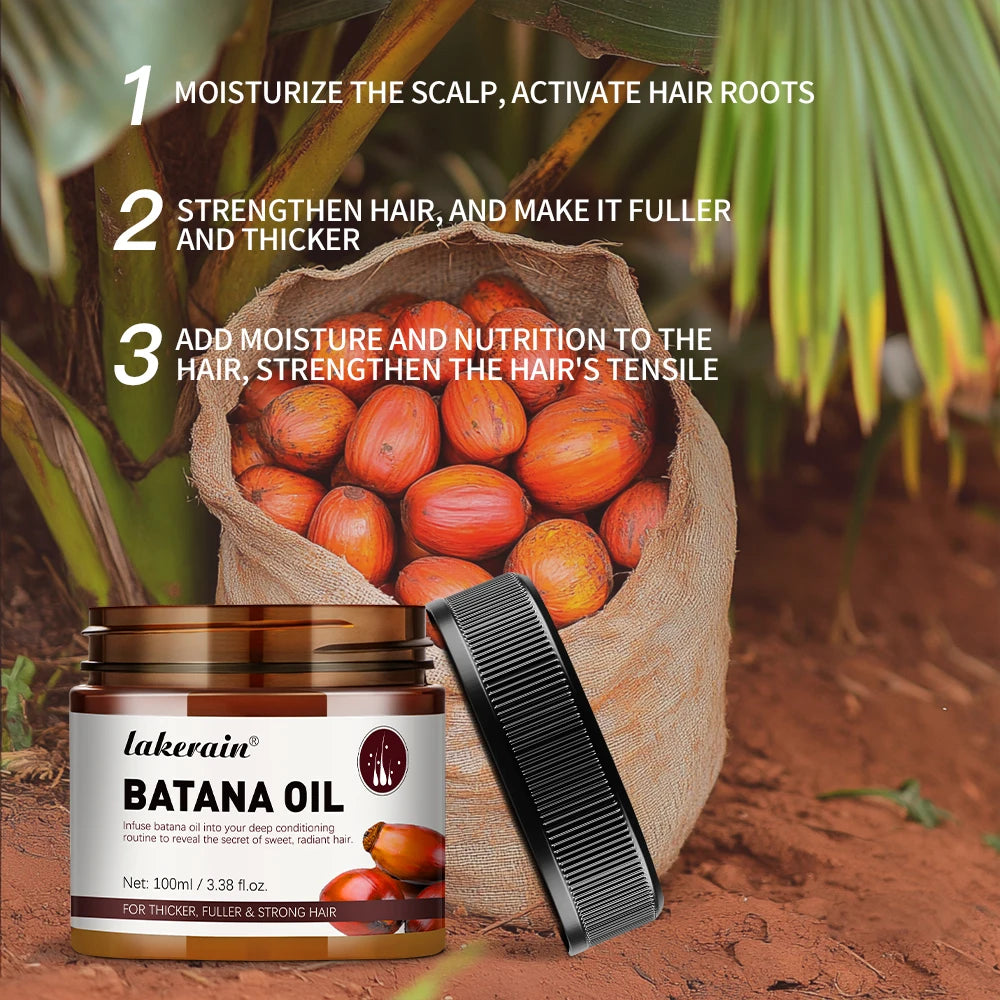 Batana Oil for Hair – Raw Unrefined Oil for Thicker, Fuller Hair