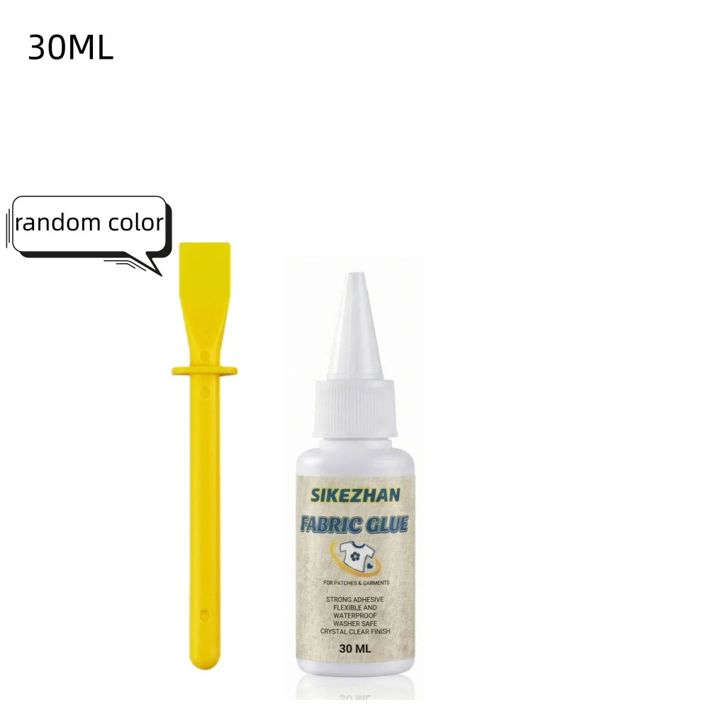 Strong Fabric Glue Washable Liquid Stitch Permanent Textile Adhesive For Clothing Denim Leather Patch Repair Flexible Sewing Kit Oasis Select 30ML