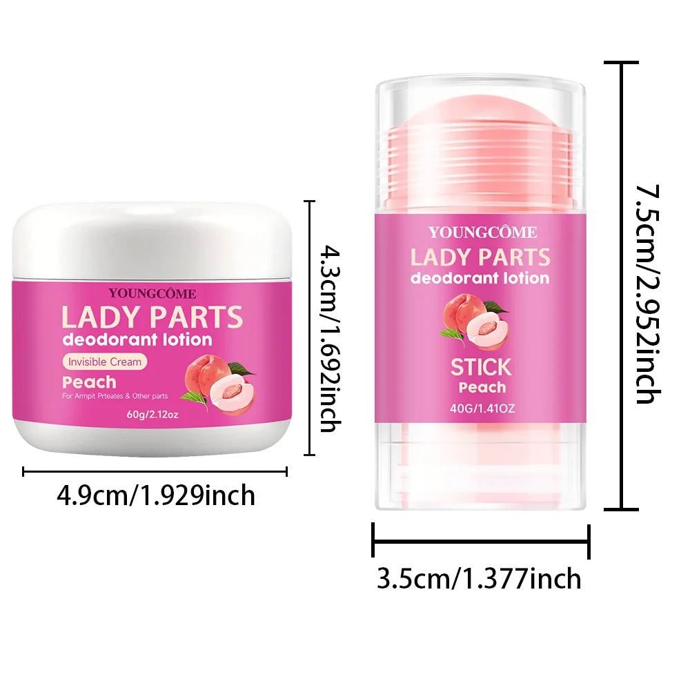 YOUNGCOME Women's Full Body Deodorant Stick – 72Hr Freshness