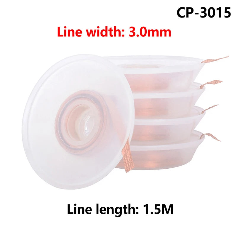 5 PCS Desoldering Wire Braid Soldering Mesh Welding Parts Low Residue No-Clean Solder Tin Remover Tool Oasis Select A5