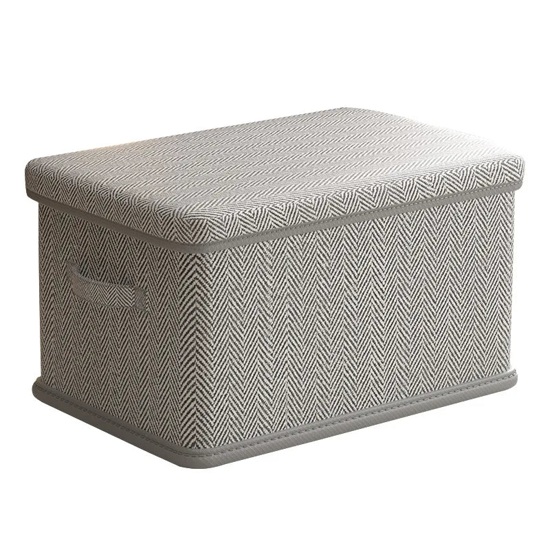 Clothes Storage Box Household Large-capacity Wardrobe Snacks Toys Layered Finishing Artifact Folding Storage Box Basket with Lid Oasis Select