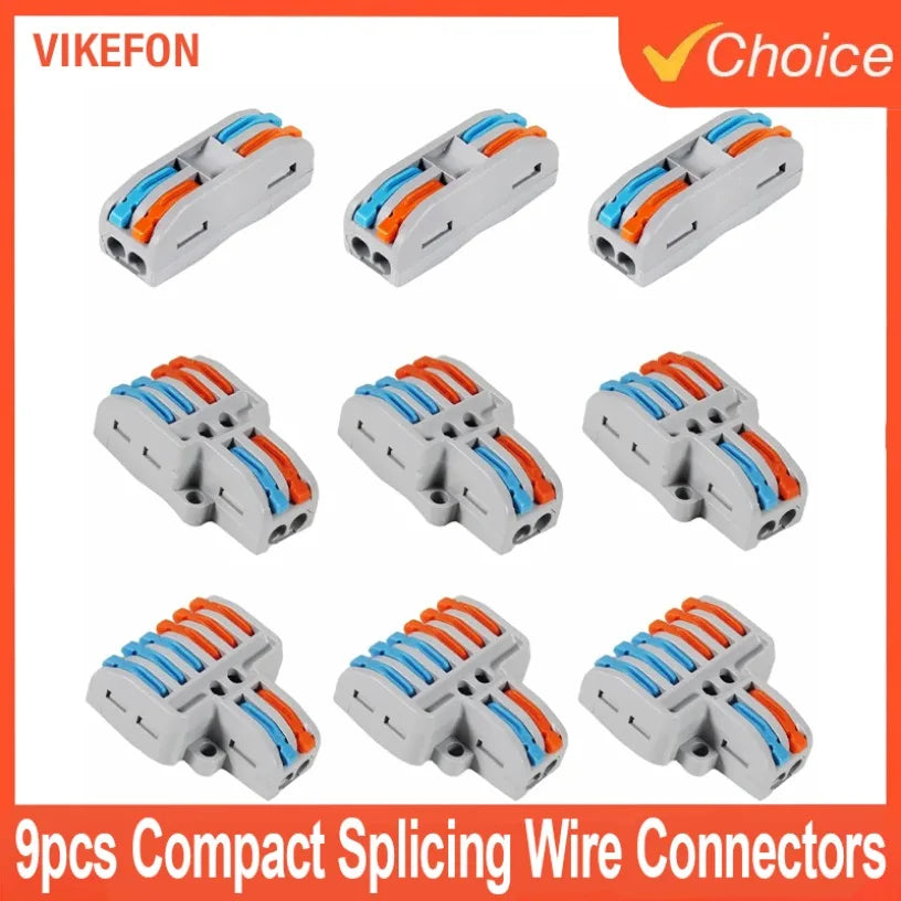 Quick Wire Connectors Universal Compact Splicing Wiring Cable Connection 0.08-4.0mm2 Push-in Conductor Terminal Oasis Select